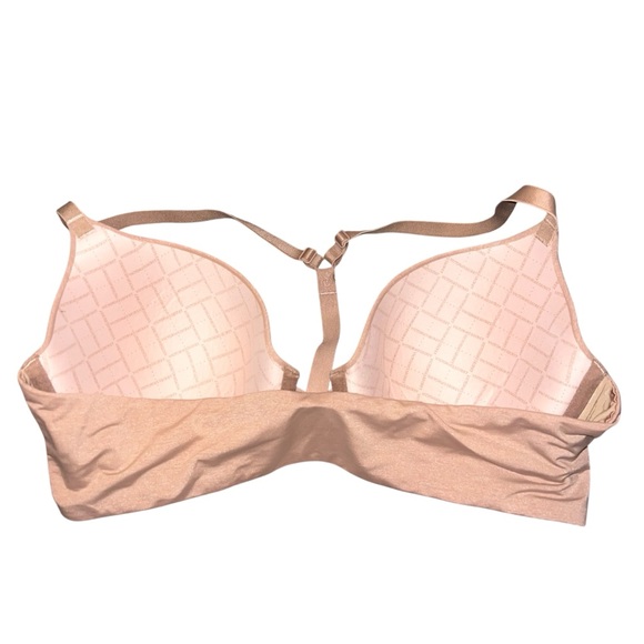 NWOT Victoria's Secret Racerback Semi Demi Bra Nude Beige Front Close 38C - Picture 3 of 4